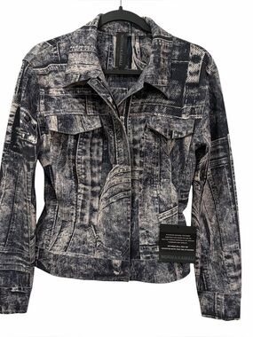 Norma Kamali Denim Print Jacket
